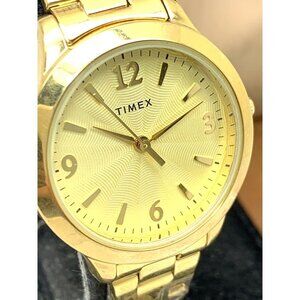 Timex Women's Watch TW2V36000 Quartz Gold Stainless Steel 32mm
